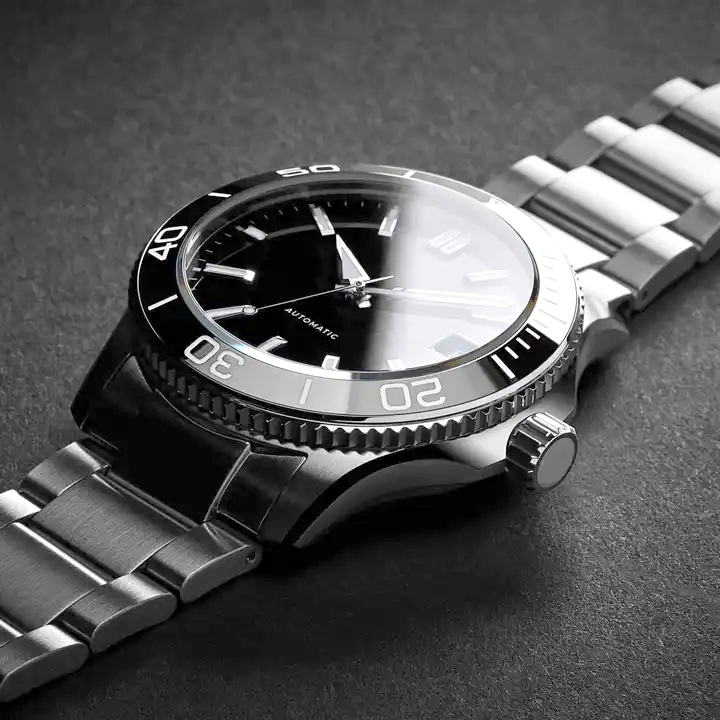 Factory Design Logo Ceramic Bezel Automatic Diver Men Mechanical Wristwatch