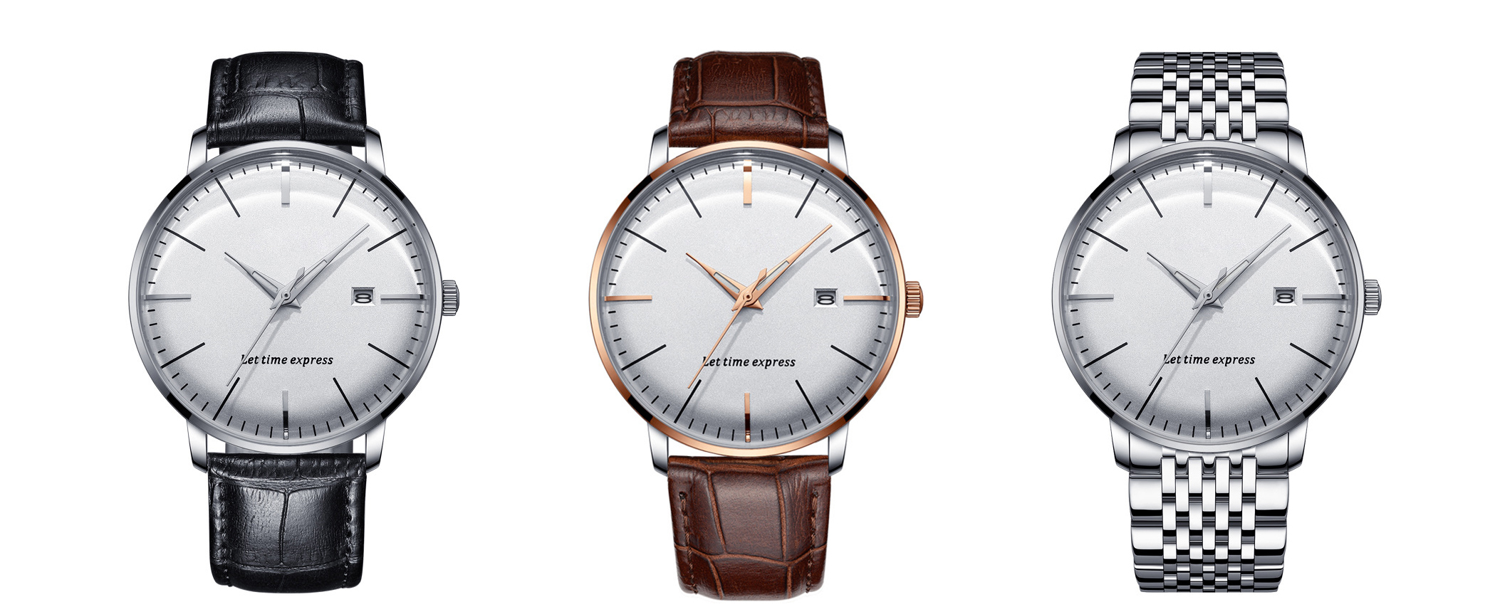 OEM Stylish Watches for Men Stainless Steel Waterproof Scratch Resistant Quartz Wristwatch Male Business Dress Watch